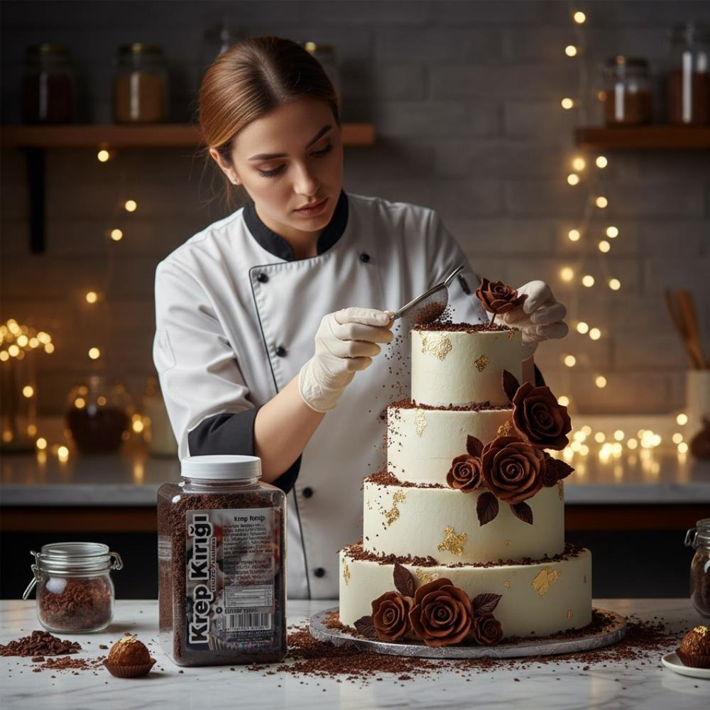 Krep Kırığı Çikolata 150 GR – Waffle, Pancake ve Tatlılar İçin Çikolatalı Çıtır