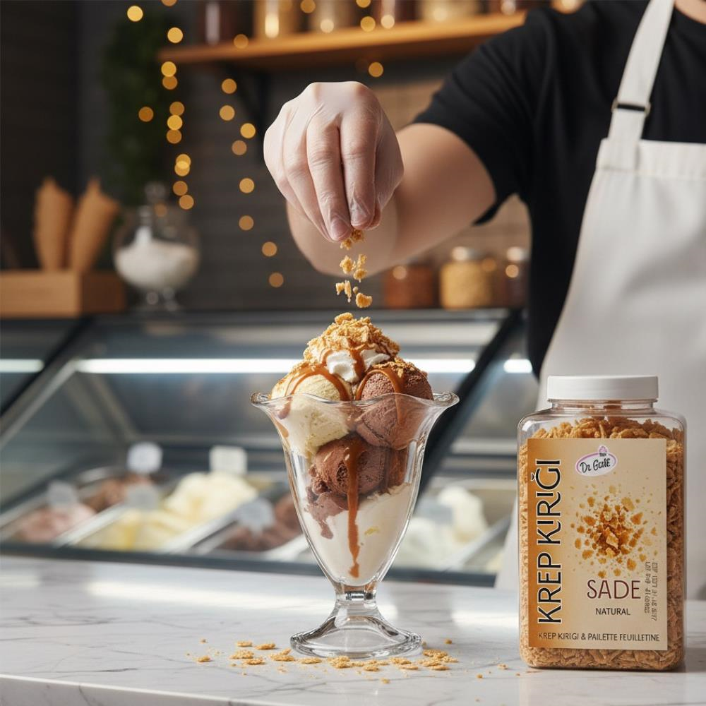Krep Kırığı Sade 150 GR – Waffle, Pancake ve Tatlılar İçin Çıtır Dekor