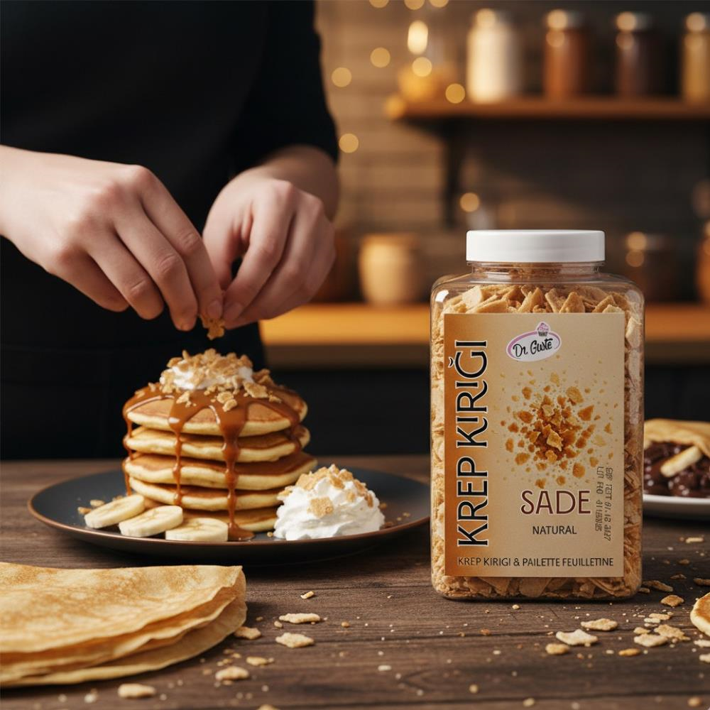 Krep Kırığı Sade 150 GR – Waffle, Pancake ve Tatlılar İçin Çıtır Dekor