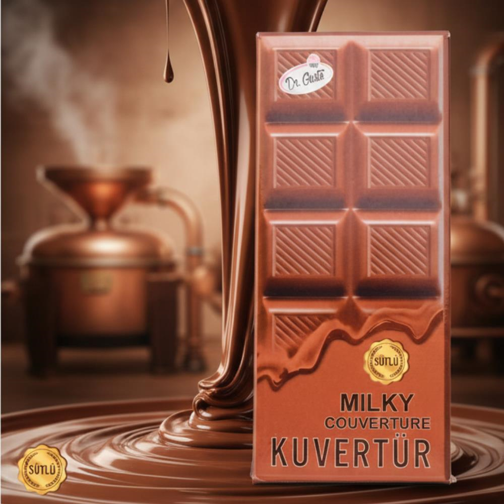 Kuvertür Mini Çikolata Sütlü 200 g – Ganaj, Kaplama ve Dolgu İçin Kuvertür