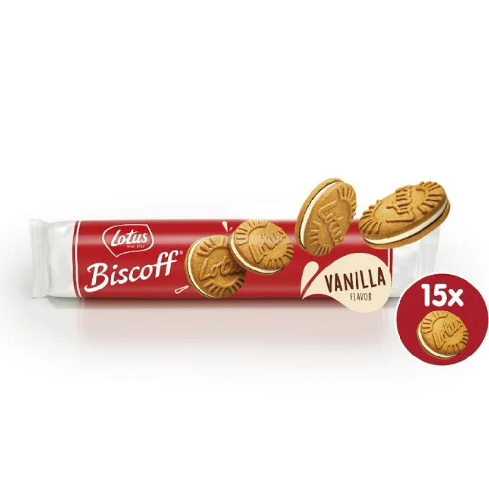 Lotus Biscoff Sandwich Vanilya 150 Gr – Karamelize Bisküvi Arasında Vanilya Kremalı Lezzet
