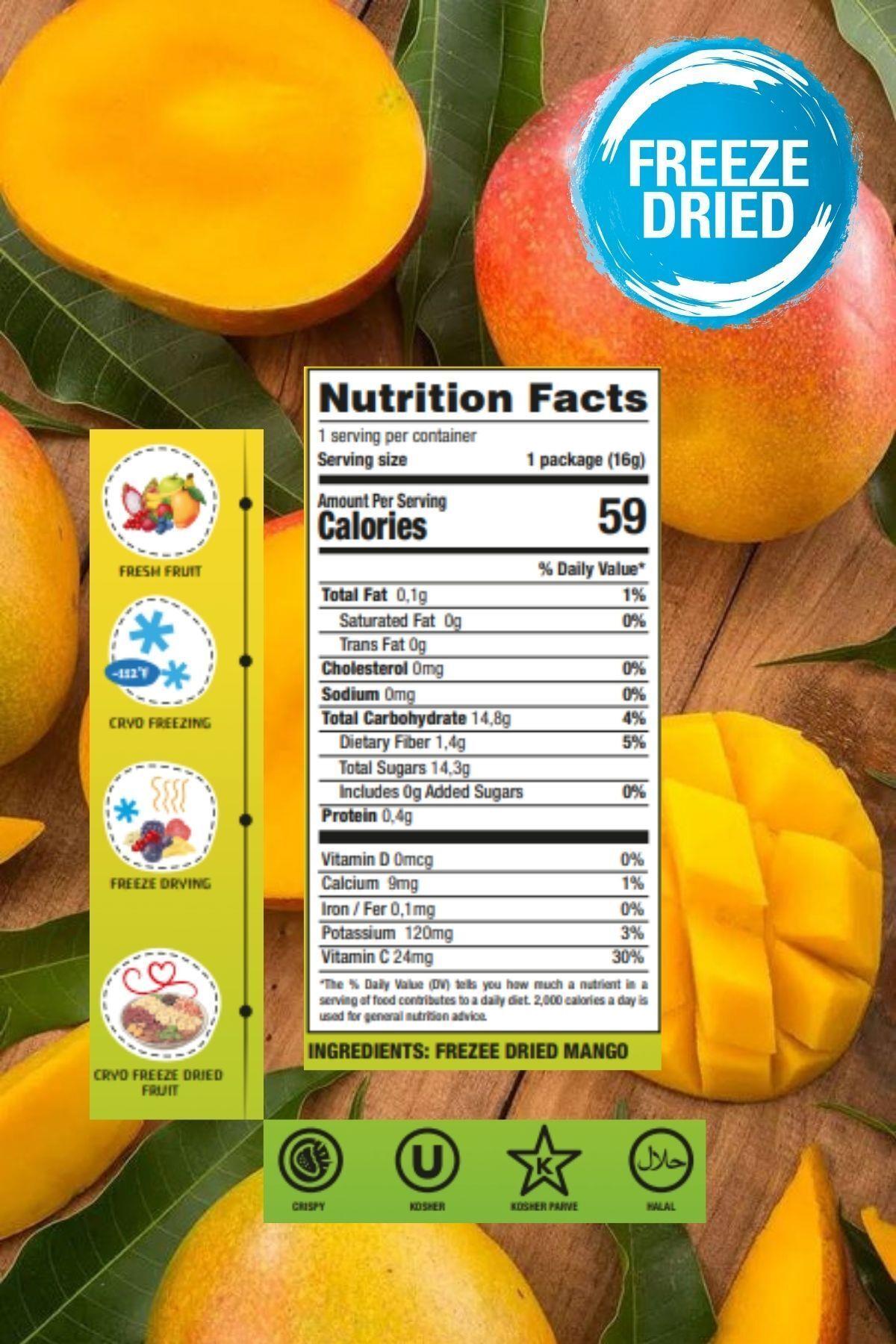 Madame Lyras Freeze Dry Mango 16 Gr