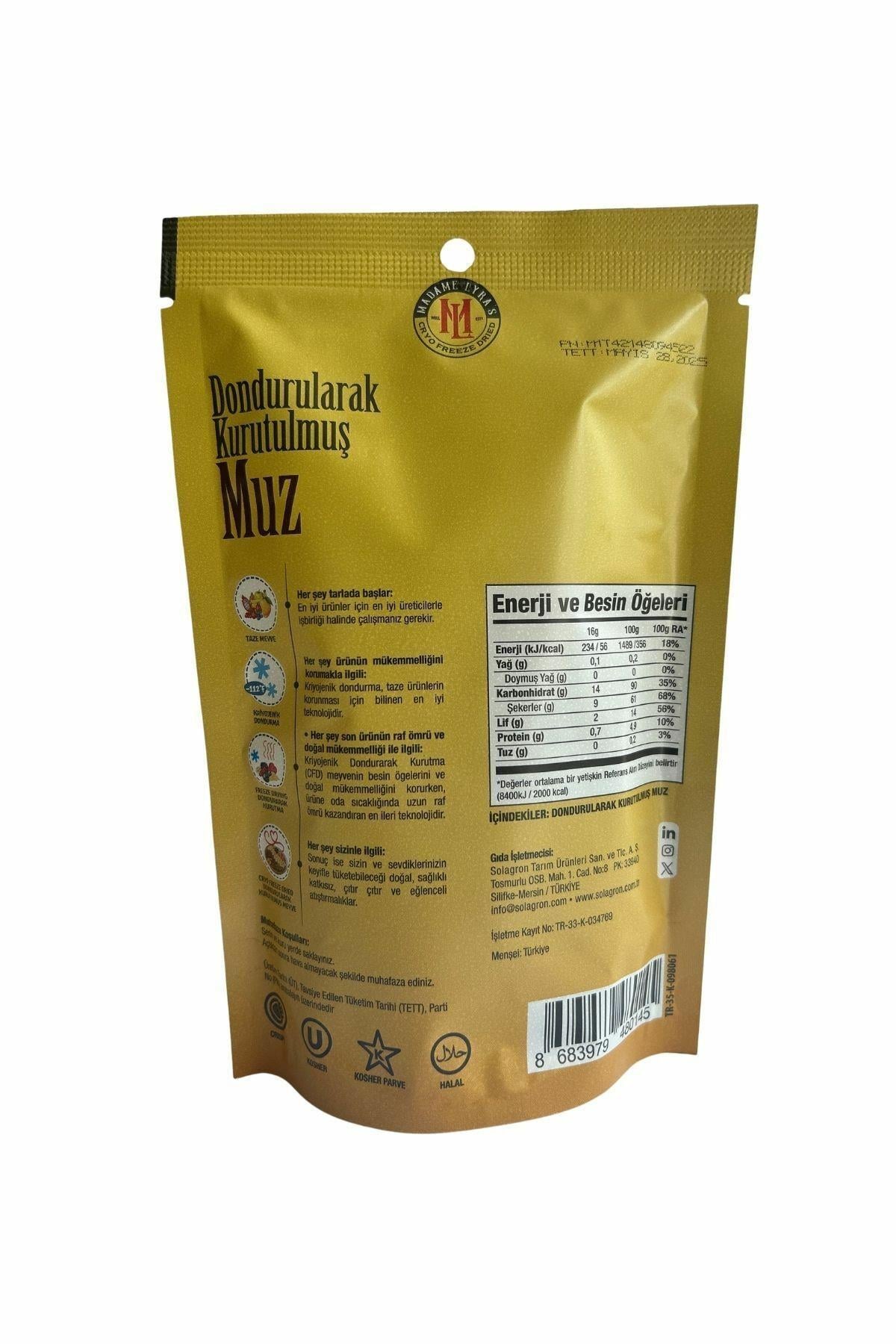 Madame Lyras Freeze Dry Muz 16 Gr