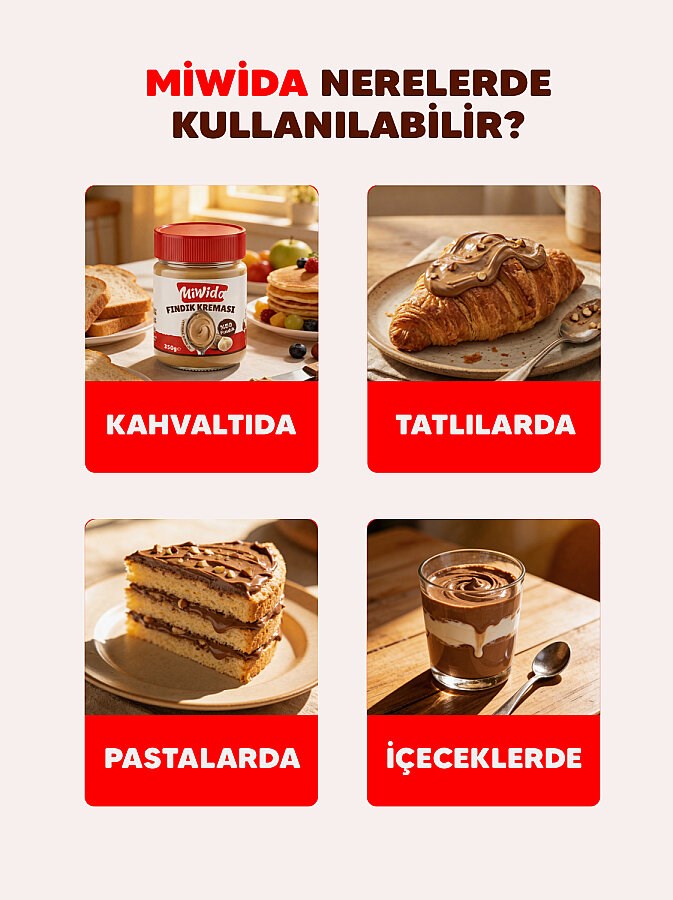 MİWİDA Fındık Kreması 350 G