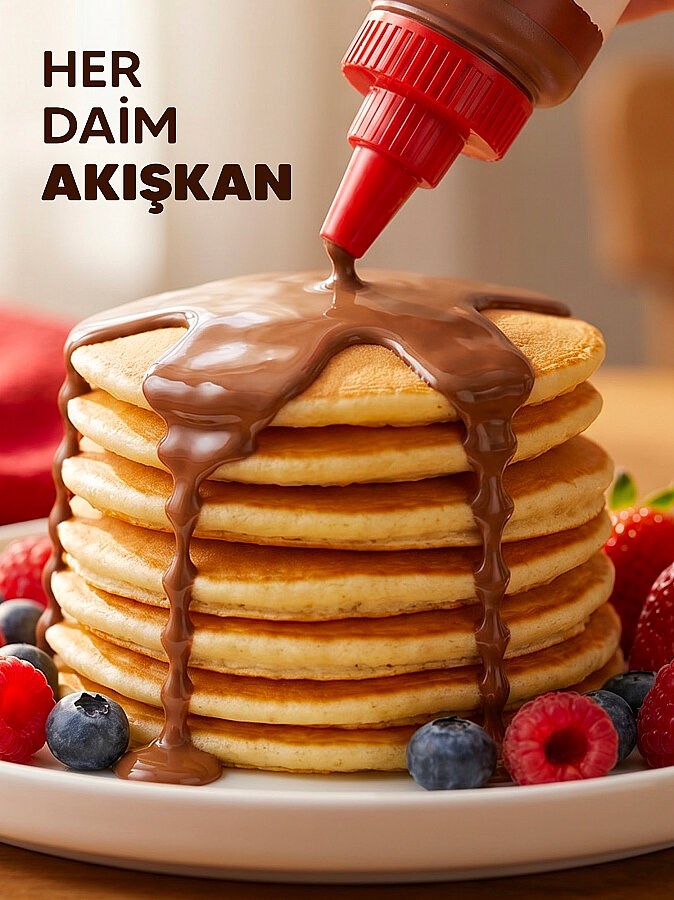 MİWİDA Sütlü Çikolata Sos - Pratik Waffle, Pankek, Krep, Kruvasan ve Tatlı Sosu 330 Gr