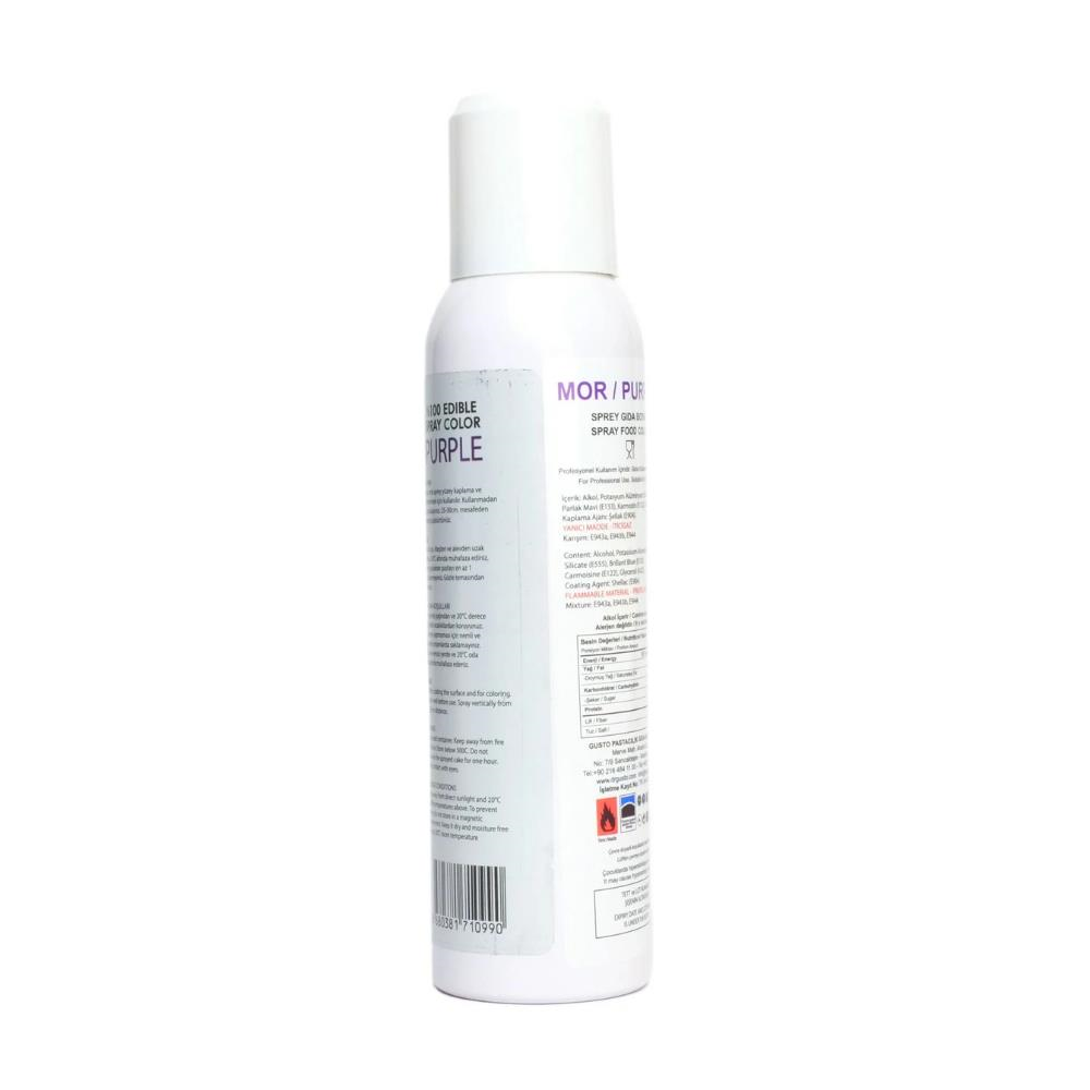 Mor Renkli Sprey Gıda Boyası 150 ml