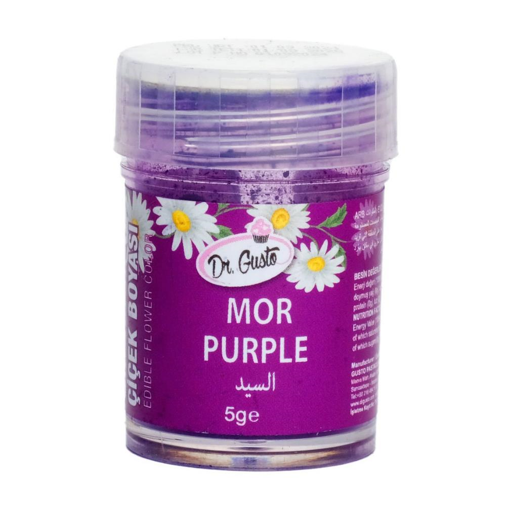 Mor Yenilebilir Şeker Hamuru Figür ve Çiçek Boyası 5 Gr