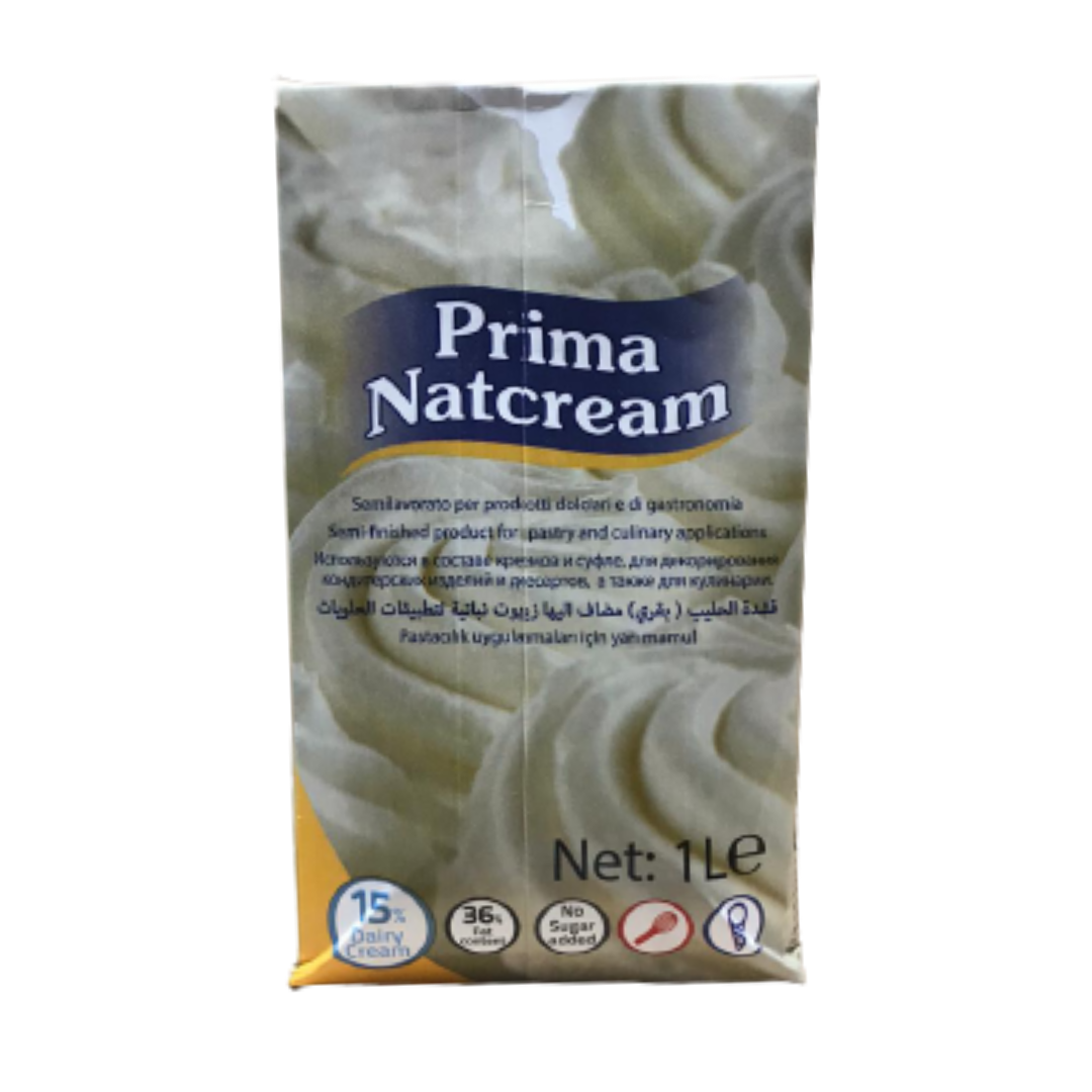 Natcream Sıvı Krem Şanti Şekersiz 1 Kg X 6 Adet