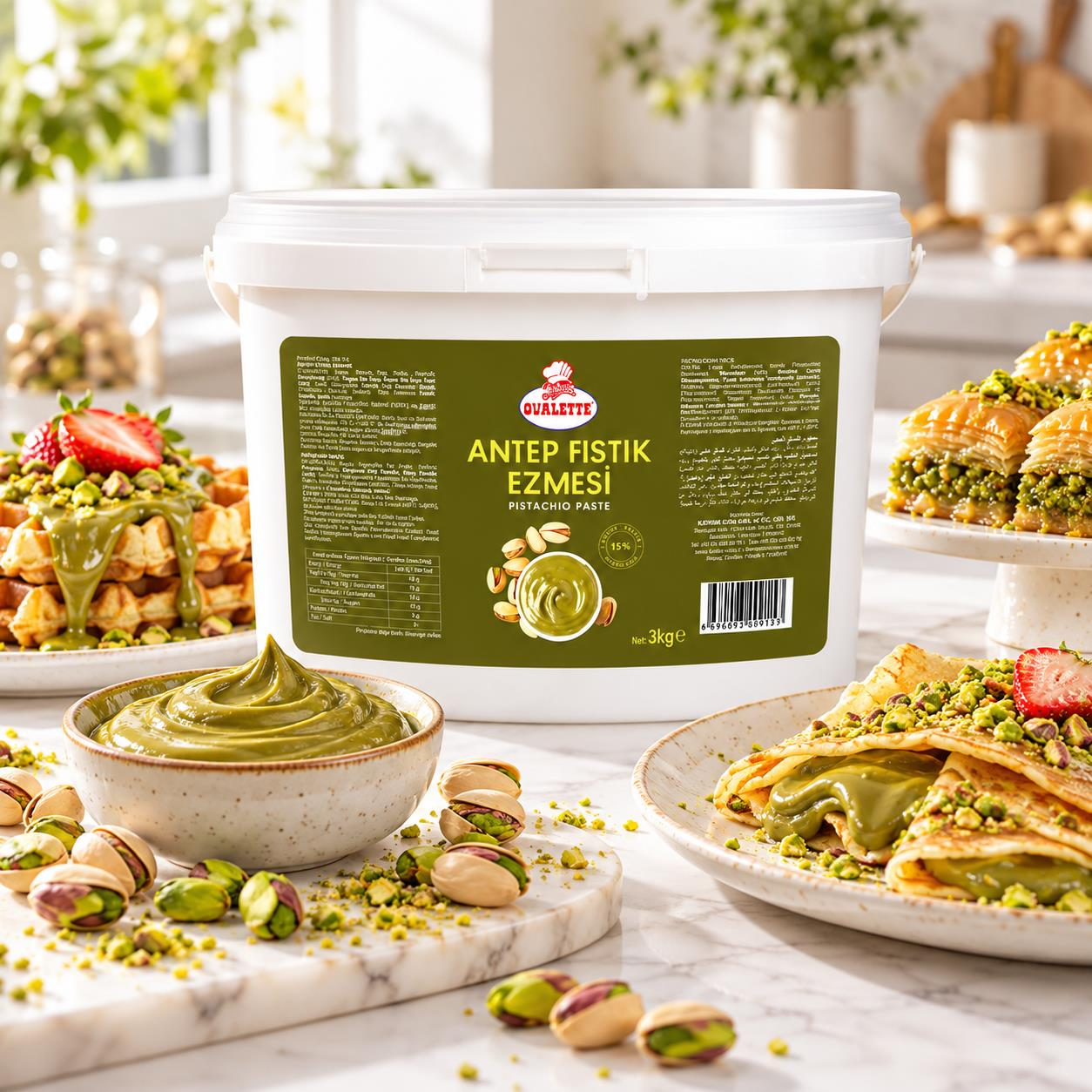 OvaletteOvalette Antep Fıstığı Ezmesi 3 Kg