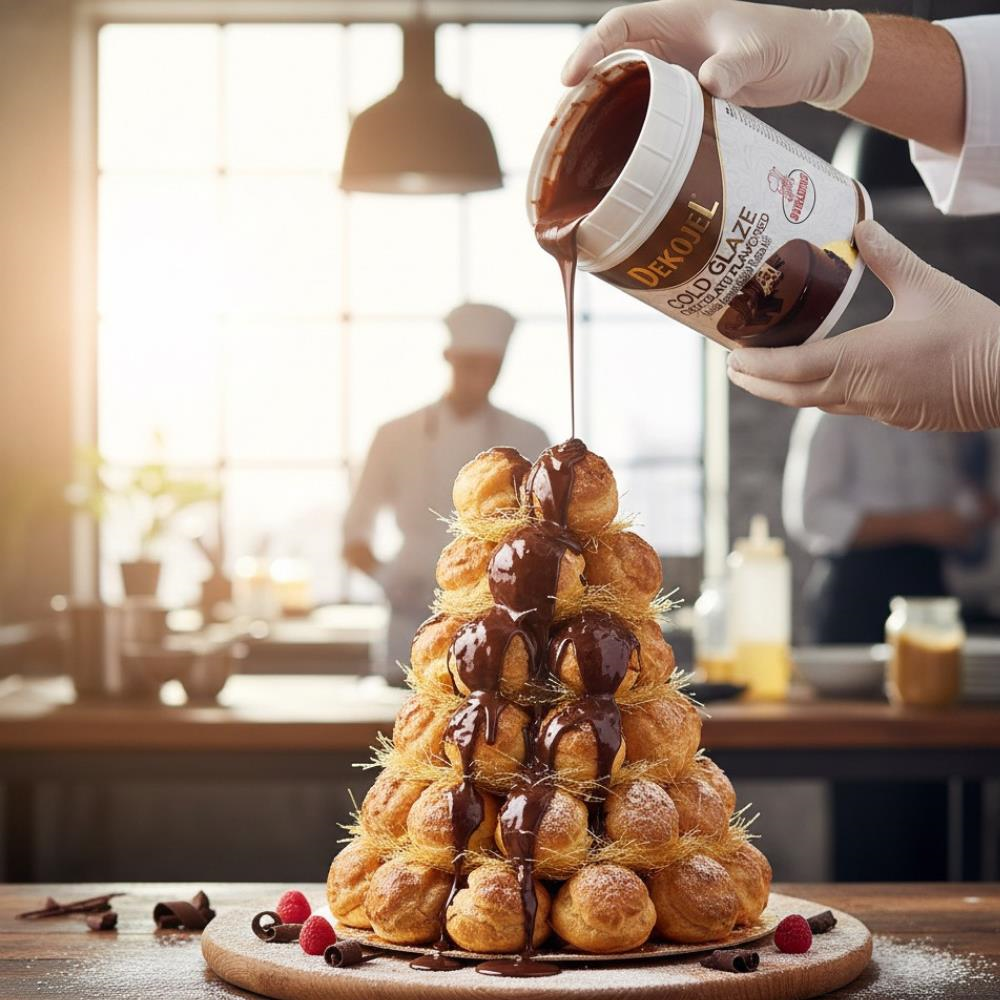 Ovalette Jöle Çikolatalı 1 Kg – Pasta, Triliçe ve Tatlı Kaplama Jölesi