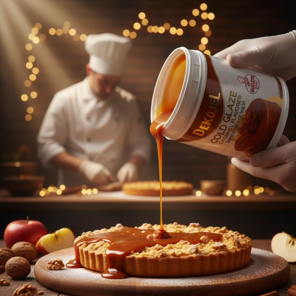 Ovalette Jöle Karamel 1 Kg – Pasta, Triliçe ve Tatlı Kaplama Jölesi