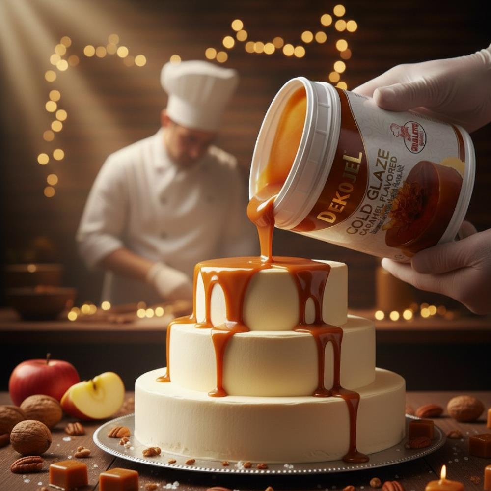 Ovalette Jöle Karamel 1 Kg – Pasta, Triliçe ve Tatlı Kaplama Jölesi