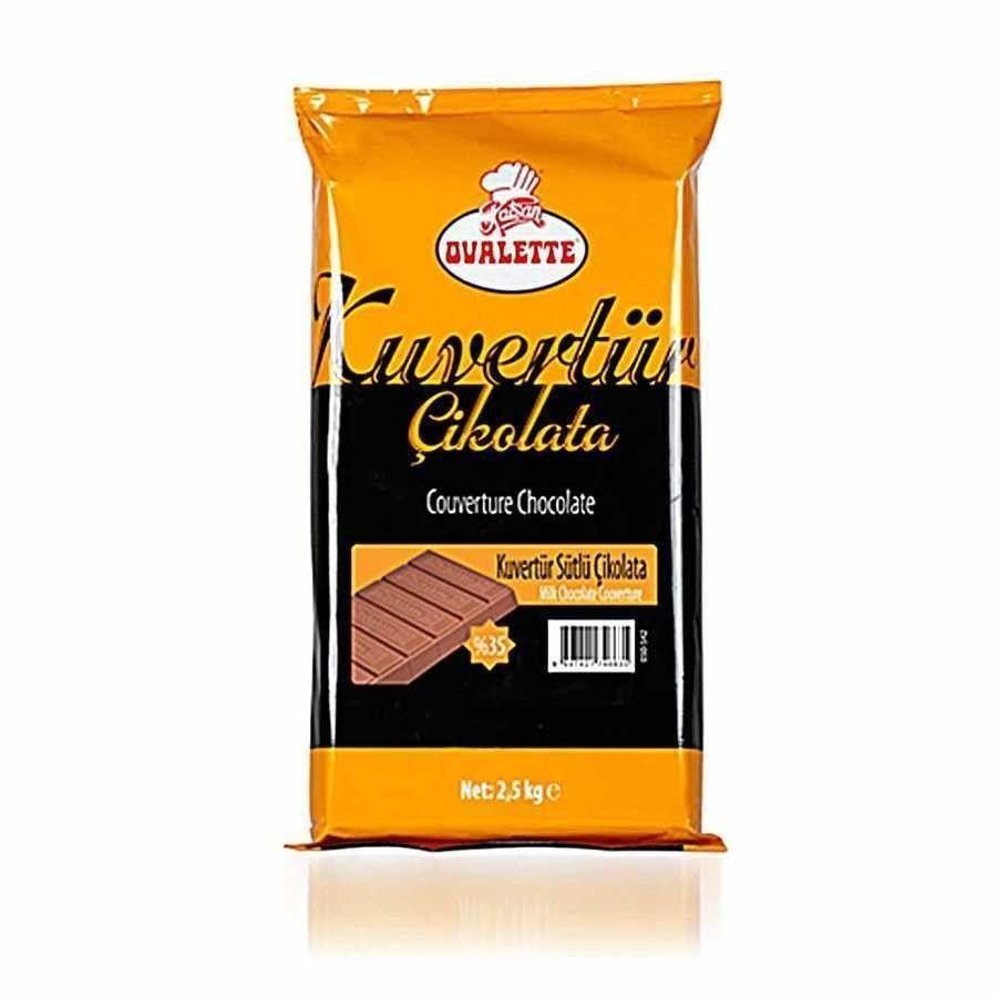 Ovalette Sütlü Kuvertür Çikolata 2,5 Kg