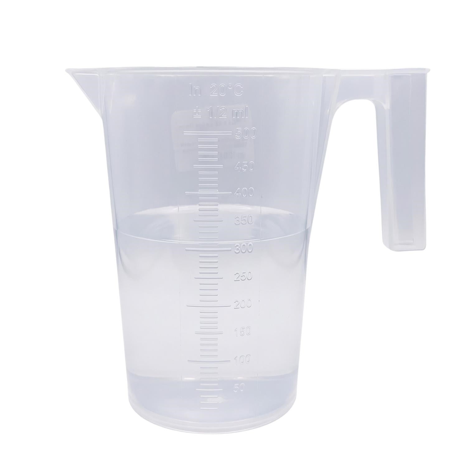 Plastik Kulplu Ölçü Kabı Beher 500 Ml (1/2 Litre)