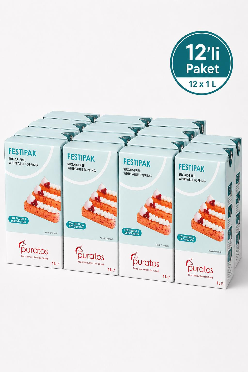 PuratosPuratos Festipak Sıvı Şanti – 12 Adet