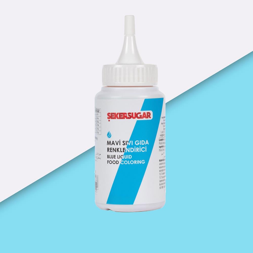 Şeker Şugar Sıvı Gıda Boyası Mavi 150 Ml