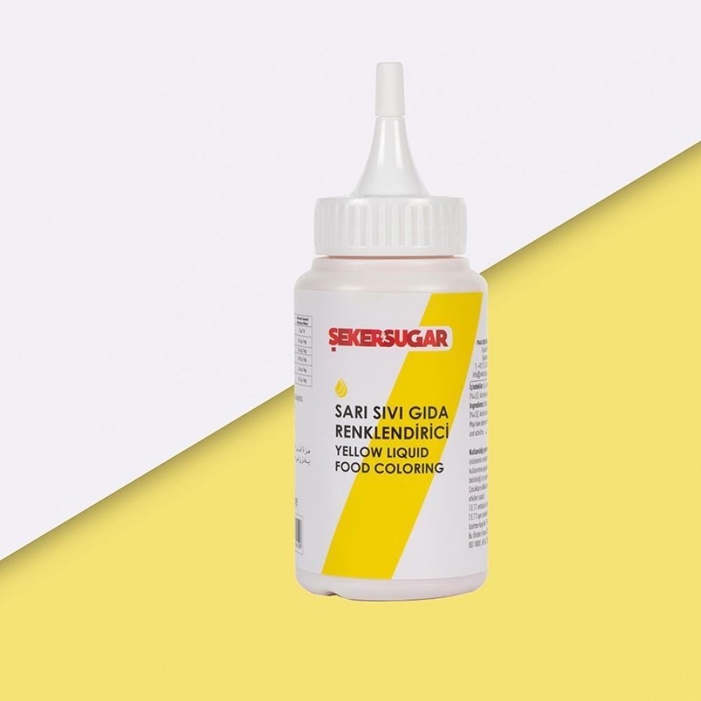 Şeker Şugar Sıvı Gıda Boyası Sarı 150 Ml