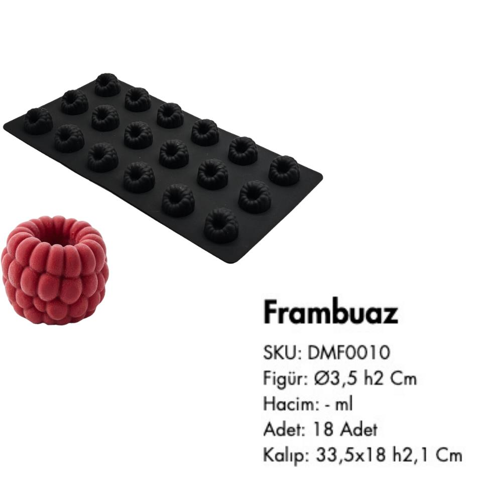 Silikon Mini Meyveli Dondurma Kalıbı Böğürtlen (Frambuaz) Şekilli