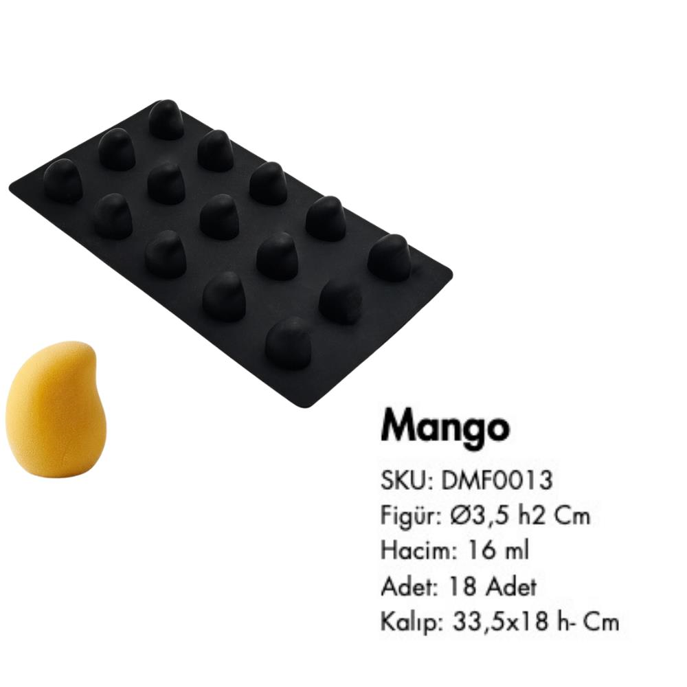 Silikon Mini Meyveli Dondurma Kalıbı Mango Şekilli