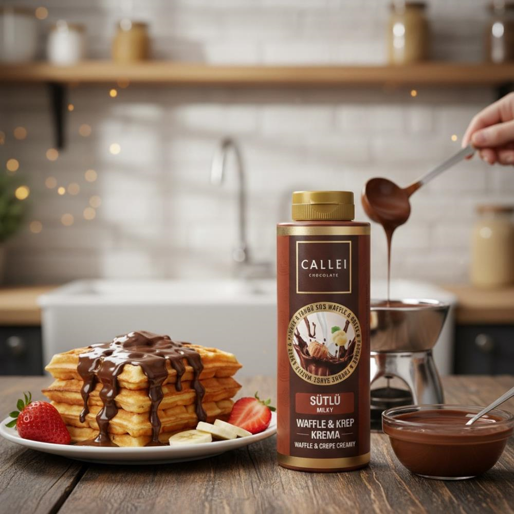 Sütlü Waffle & Pancake & Tatlı Sosu 300 Gr
