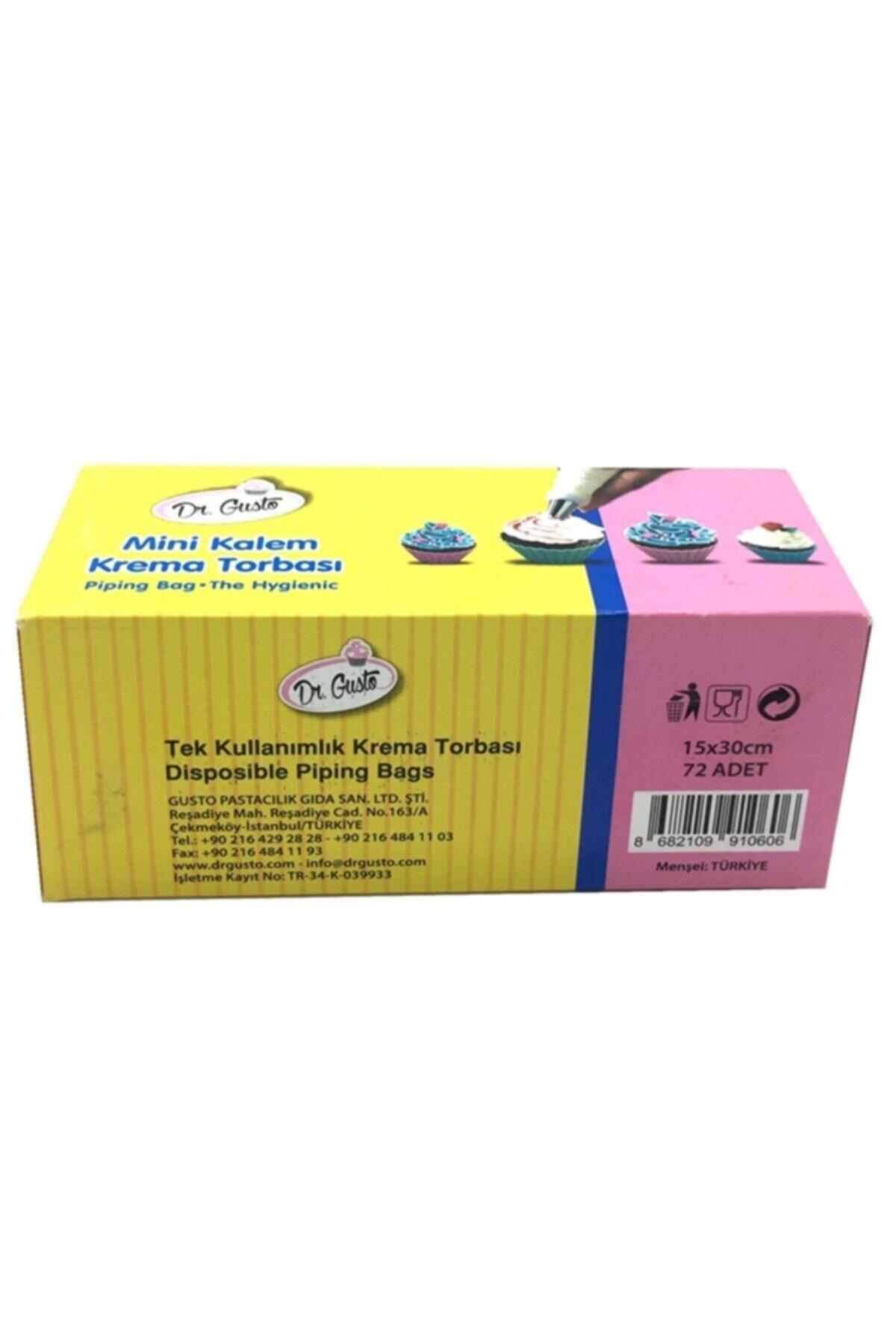 Tek Kullanımlık Mini Kalem Krema Torbası 72 Adet Plastik TR