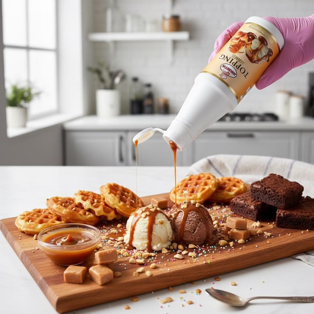 Topping Karamel 1 Kg – Pasta, Tatlı ve Dondurma Sosu