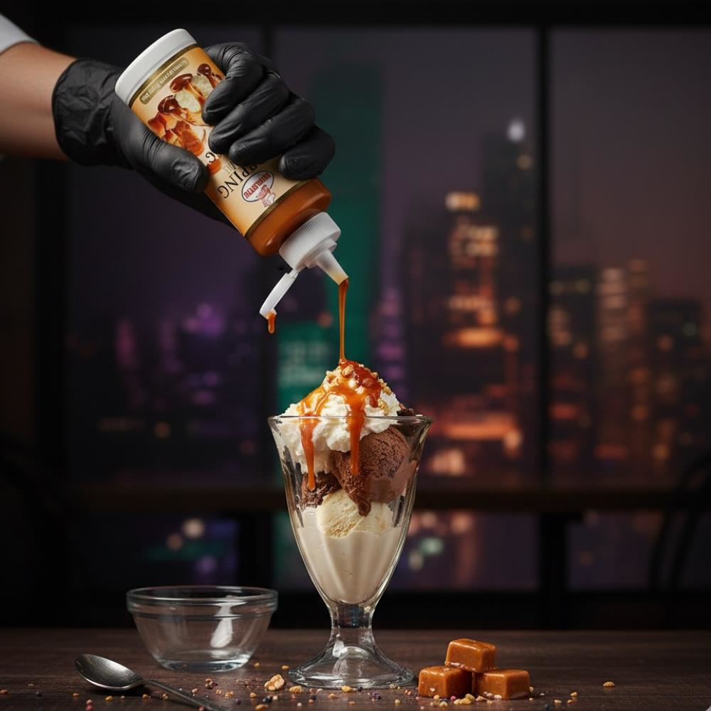 Topping Karamel 1 Kg – Pasta, Tatlı ve Dondurma Sosu