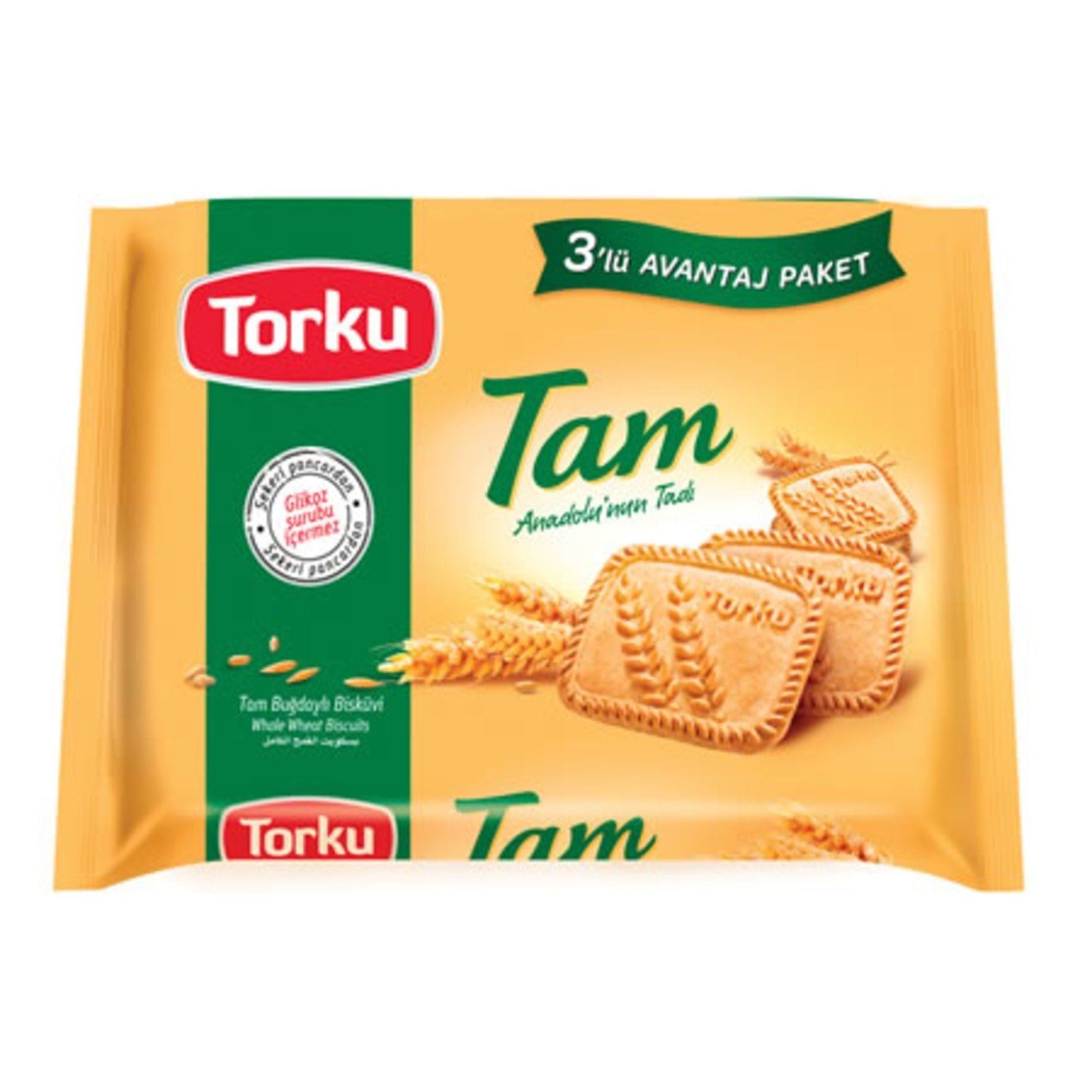 TorkuTorku Tam Buğdaylı Bisküvi 393 Gr *14 Paket