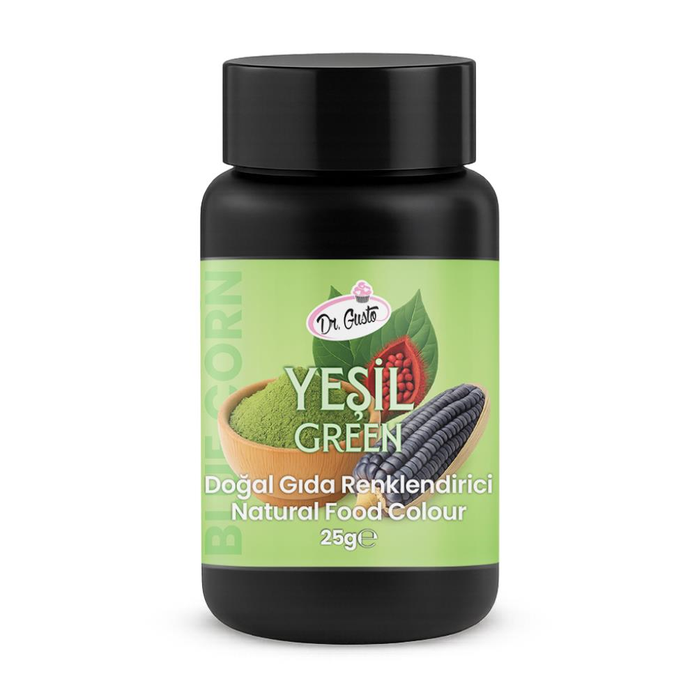 Toz Yeşil Doğal Gıda Boyası 25 g – Bitkisel Kaynaklı, Pasta ve Tatlılar İçin Katkısız Renk Boyası