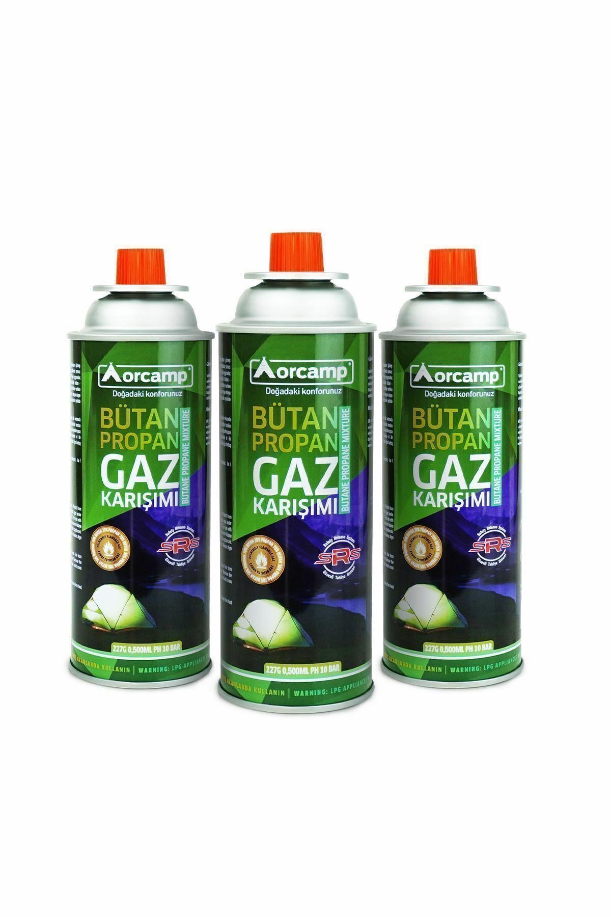 Valfli Gaz Ocak Kartuşu 3'lü Set 227 gr