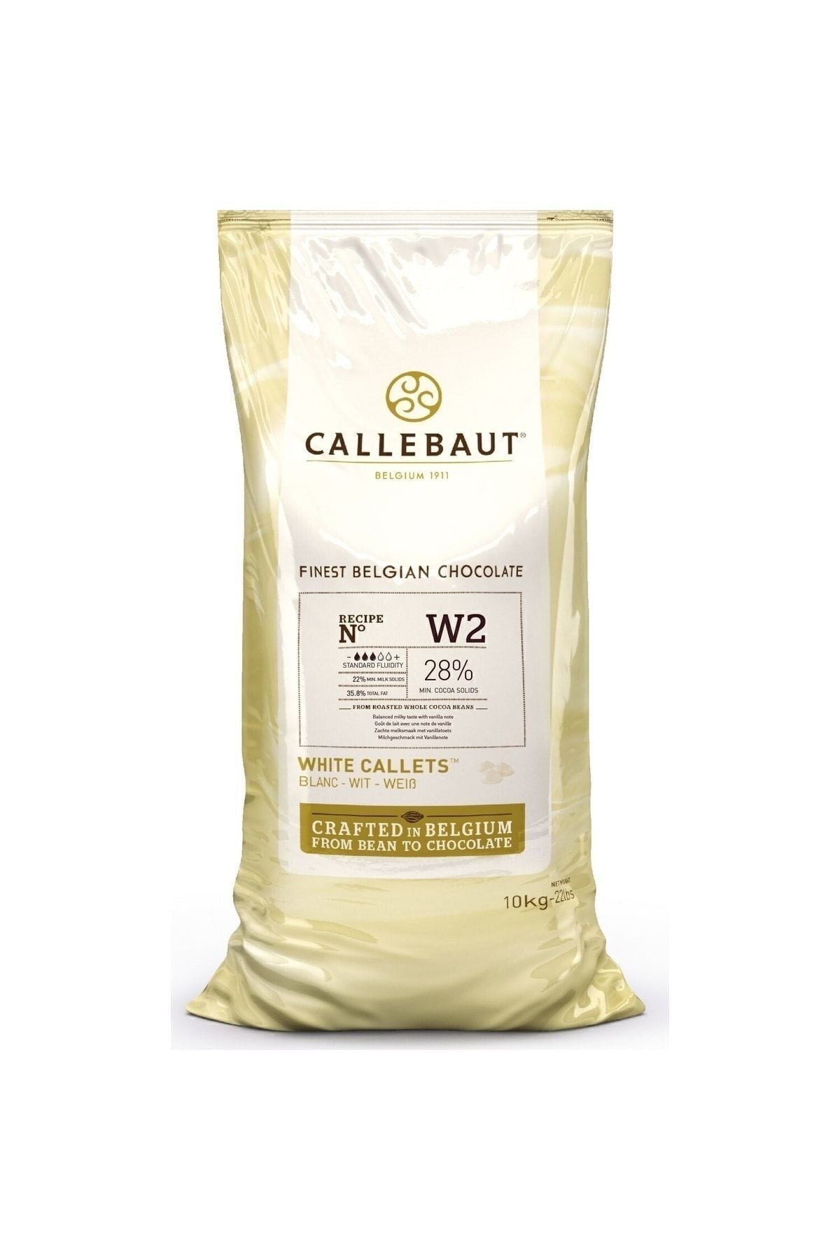 CallebautW2 Beyaz Çikolata 10 Kg