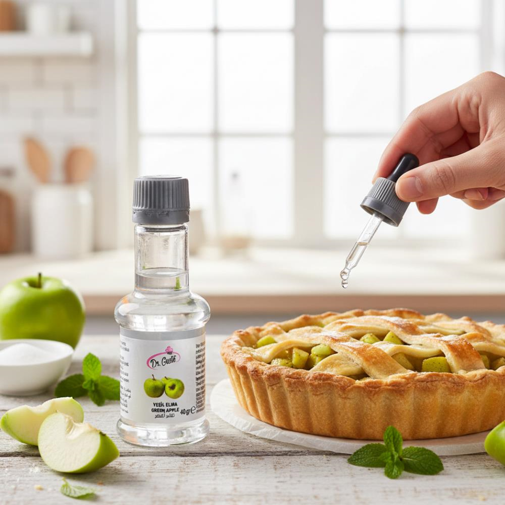 Yeşil Elma Aroması 40 g – Pasta, Kek, Kurabiye ve İçecekler İçin Yoğun Meyve Aroması