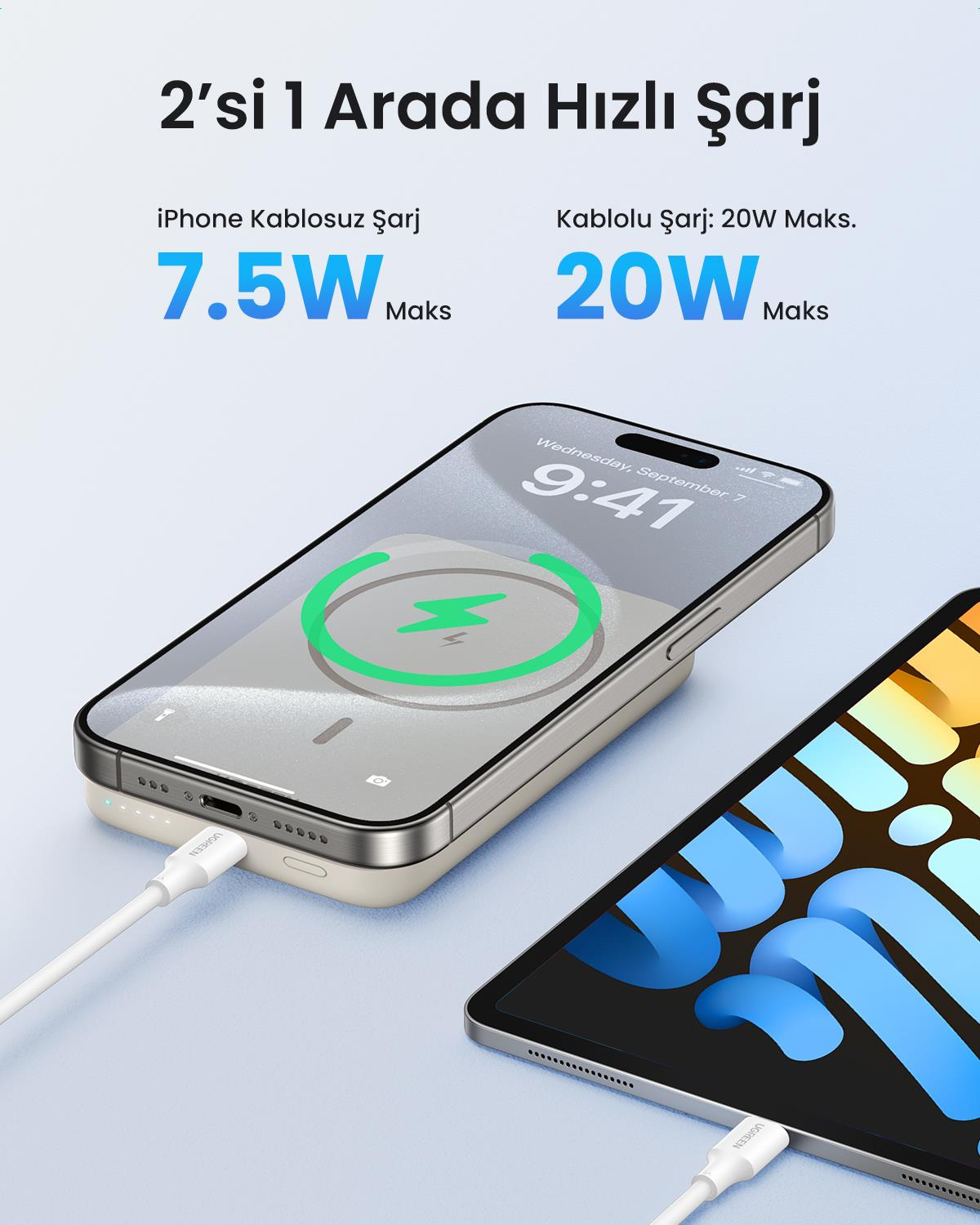 UGREEN 10.000 mAh 20W Magsafe Wireless Powerbank