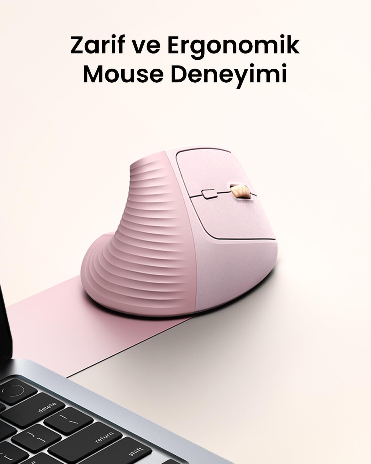UGREEN 2.4Ghz USB Bağlantısı, 4000 Dpi, 57° Dikey