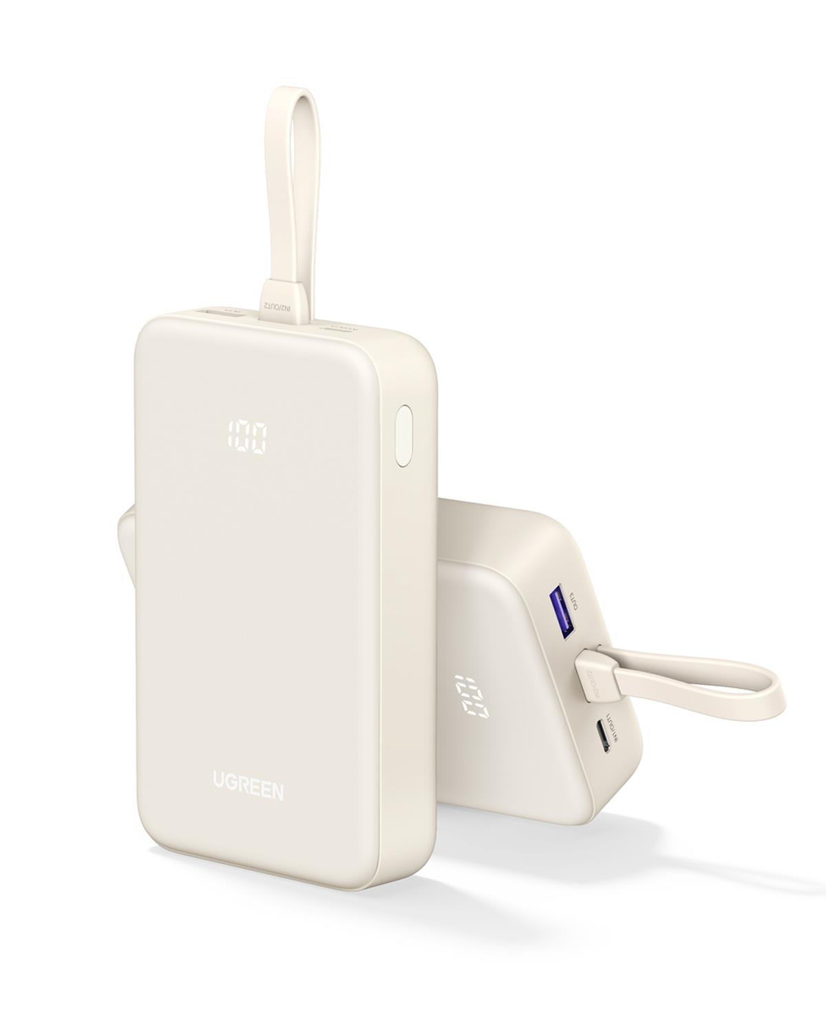 UGREEN 20.000 mAh PD 20W Kablolu Hızlı Şarj Powerb