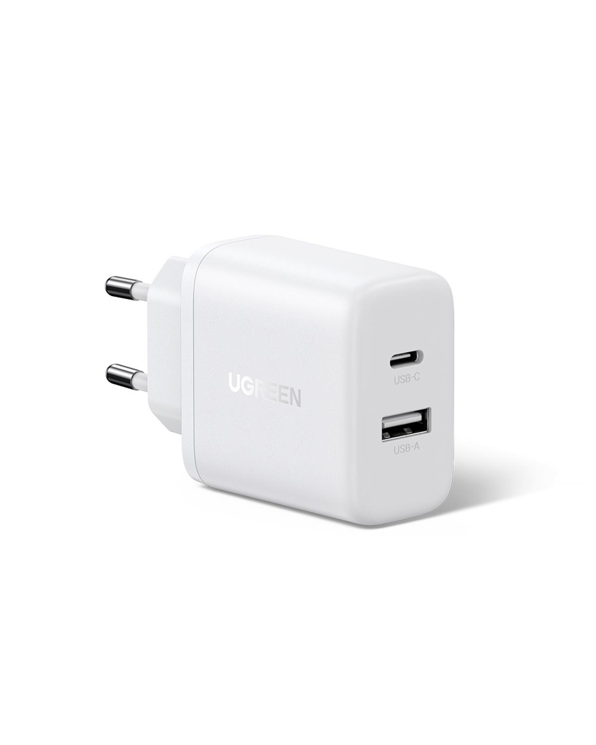 UGREEN 20W 2 Portlu Hızlı Şarj Cihazı, 1xUSB-A, 1x