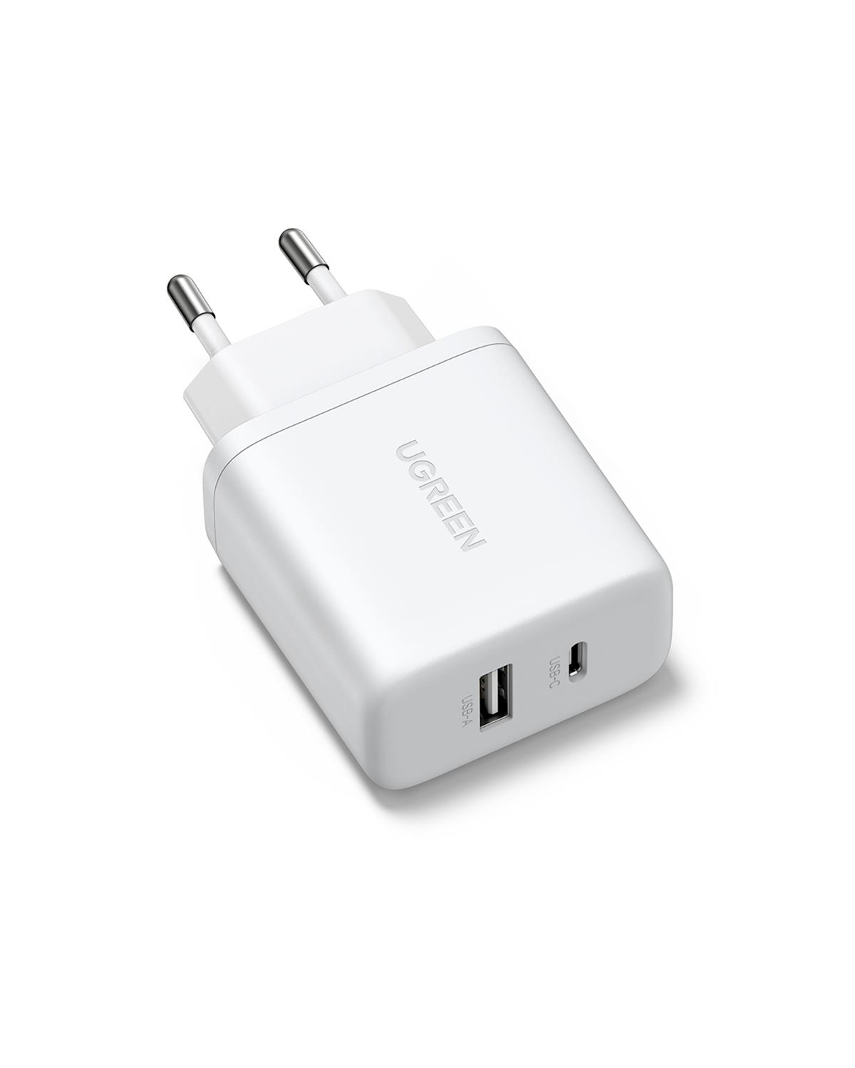 UGREEN 20W 2 Portlu Hızlı Şarj Cihazı, 1xUSB-A, 1x