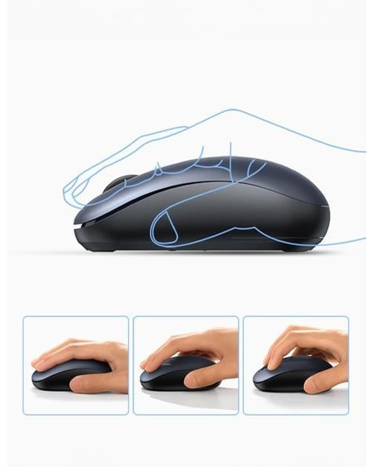 UGREEN 2400DPI 2.4Ghz Wireless Kablosuz Sessiz Mouse Gece Mavisi, 90550