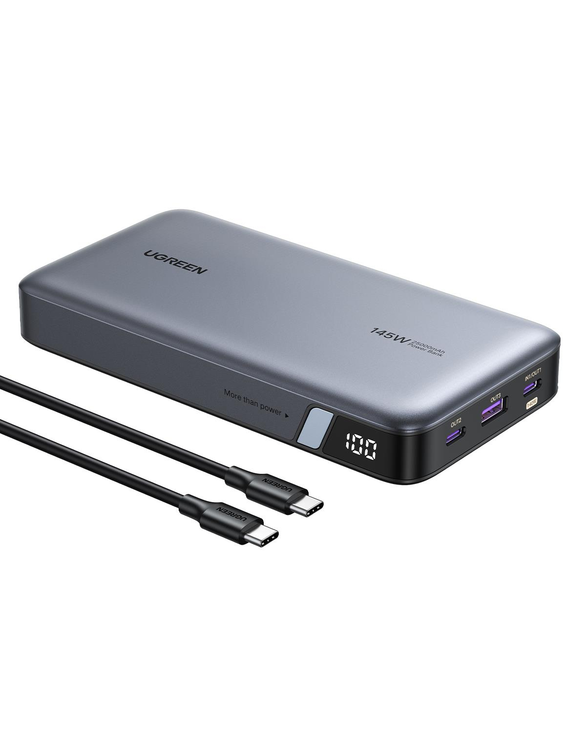 UGREEN 25.000mAh 145W PD QC Led Göstergeli Taşınab