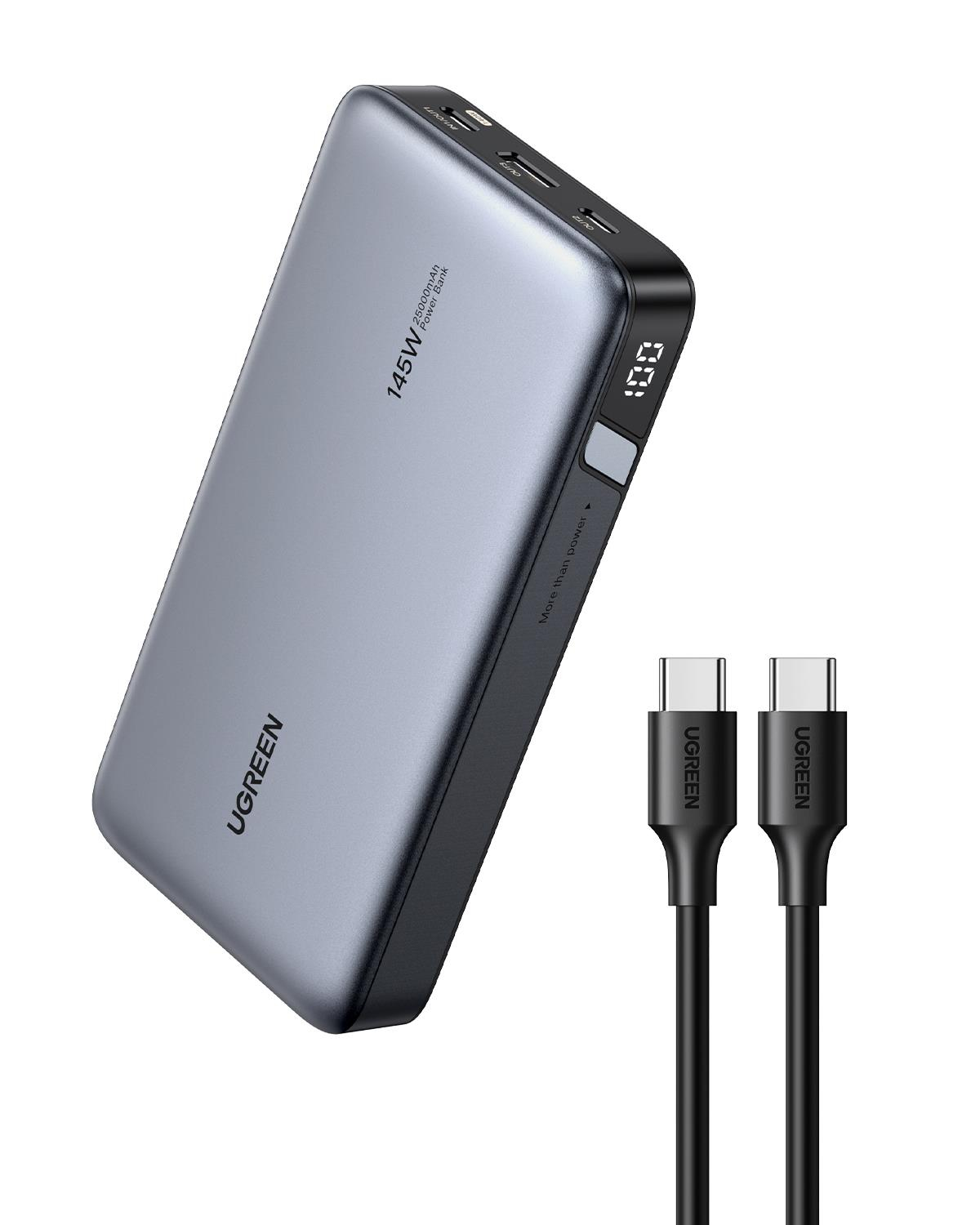 UGREEN 25.000mAh 145W PD QC Led Göstergeli Taşınab