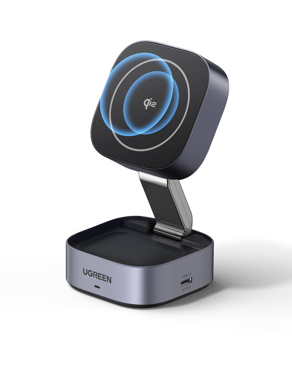 UGREEN 2'si 1 Arada MagSafe Kablosuz Hızlı Şarj Standı, 35316