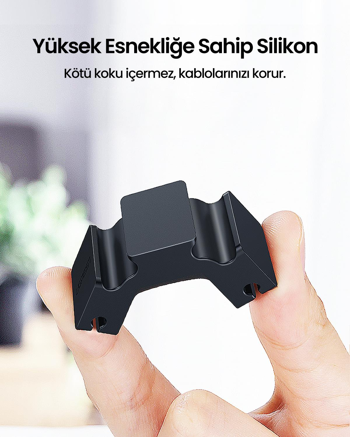 Ugreen 3 +1 Kanallı Silikon Kablo Düzenleyici Orga