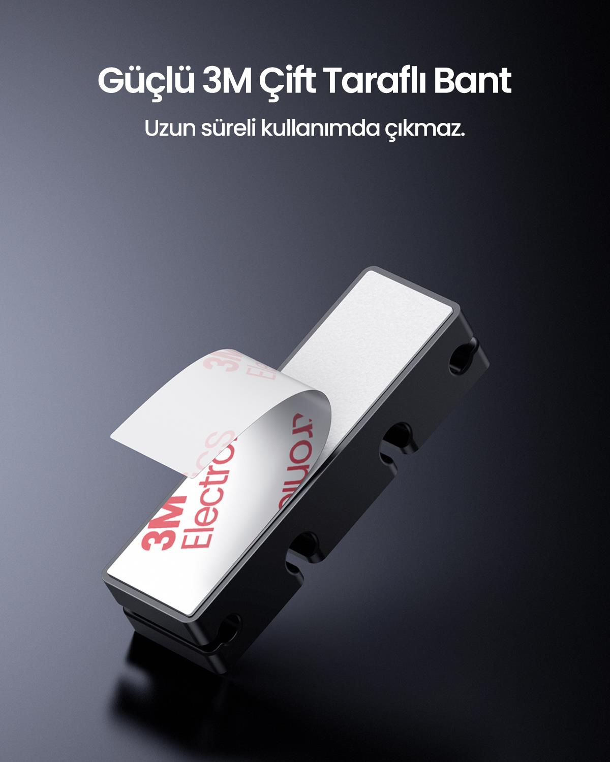 Ugreen 3 +1 Kanallı Silikon Kablo Düzenleyici Orga