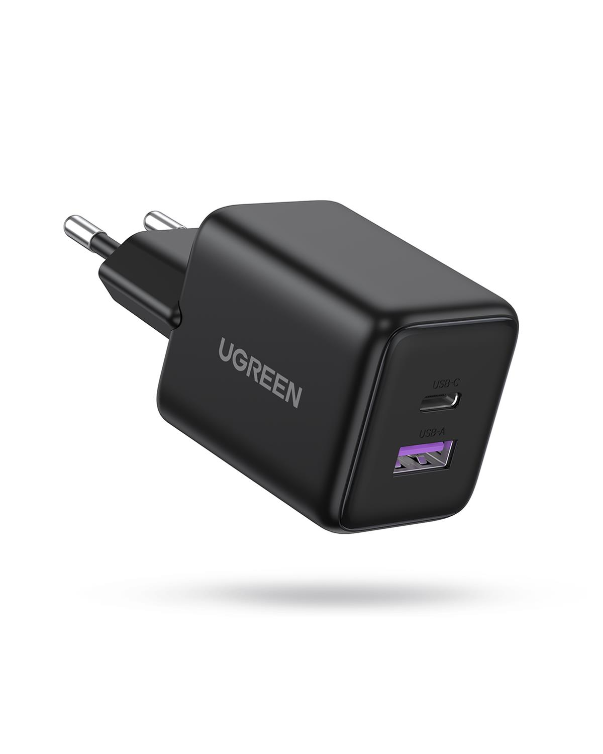 UGREEN 30W GaN Hızlı Şarj Cihazı 2 Portlu, 1xUSB-A