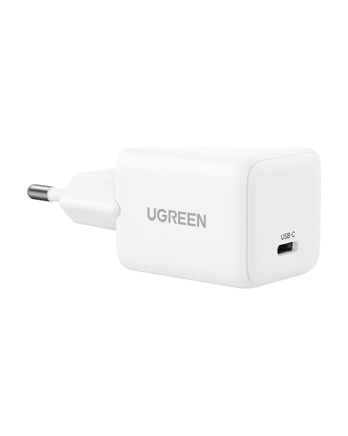 UGREEN 30W GaN USB-C Tek Portlu Hızlı Şarj Cihazı, Beyaz, 65009