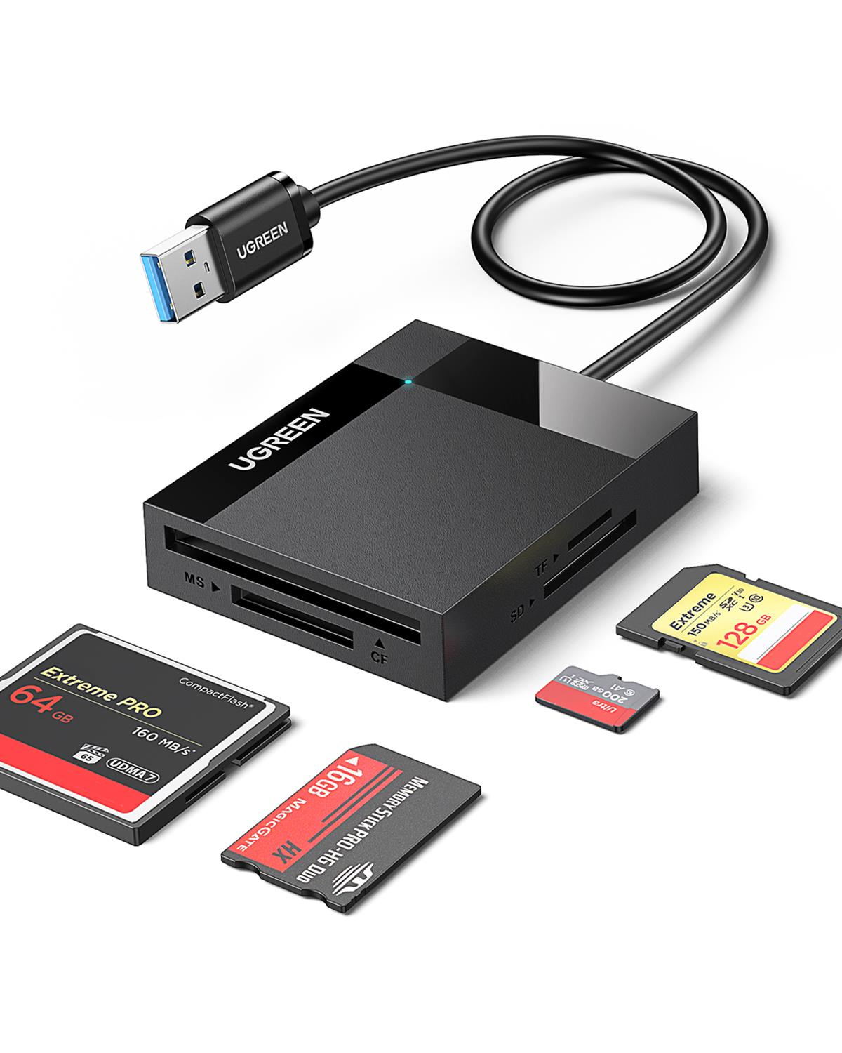 UGREEN 4-in-1 USB 3.0 Kart Okuyucu, 30333