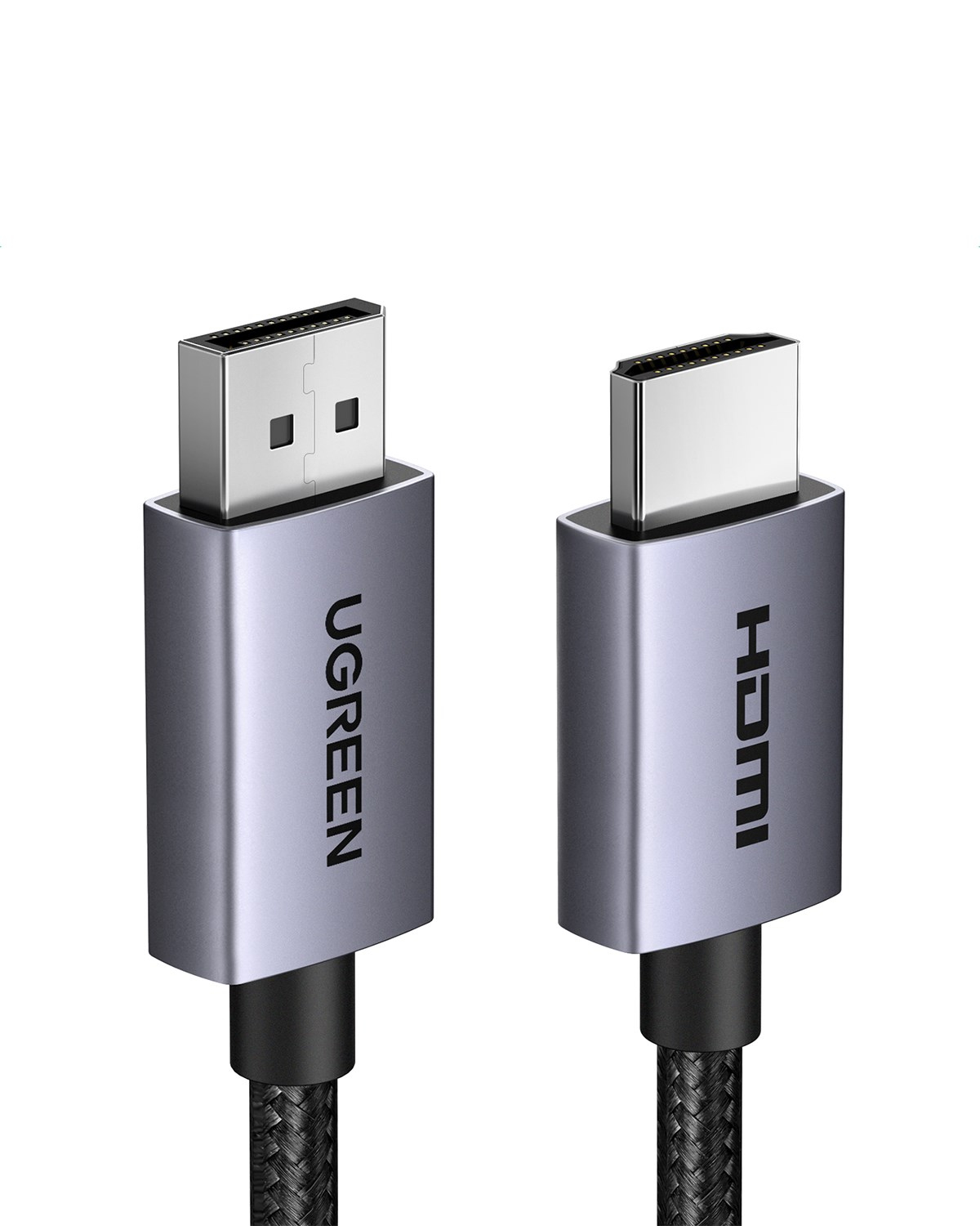 UGREEN 4K 1080P@120Hz Displayport 1.2 to HDMI 1.4 Örgülü Kablo, 2m, 35842