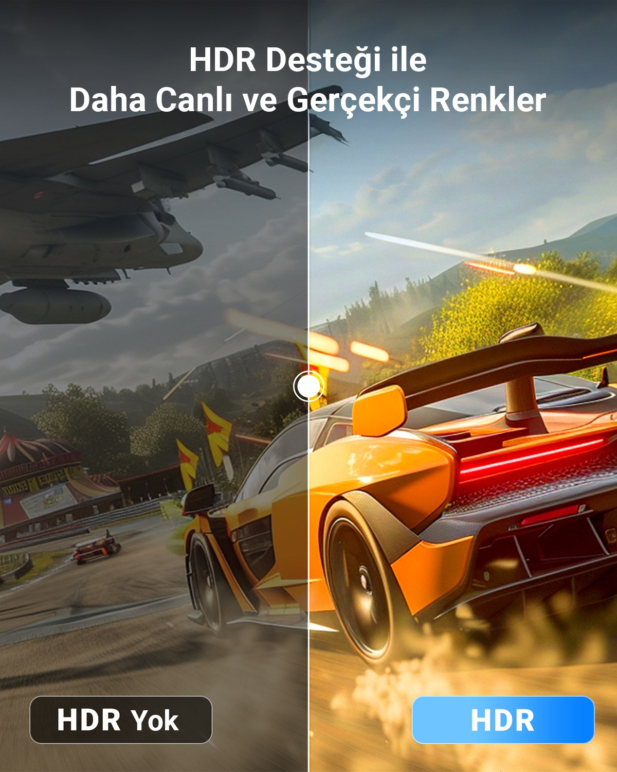 UGREEN 4K 1080P@120Hz Displayport 1.2 to HDMI 1.4 Örgülü Kablo, 1.5m, 35841