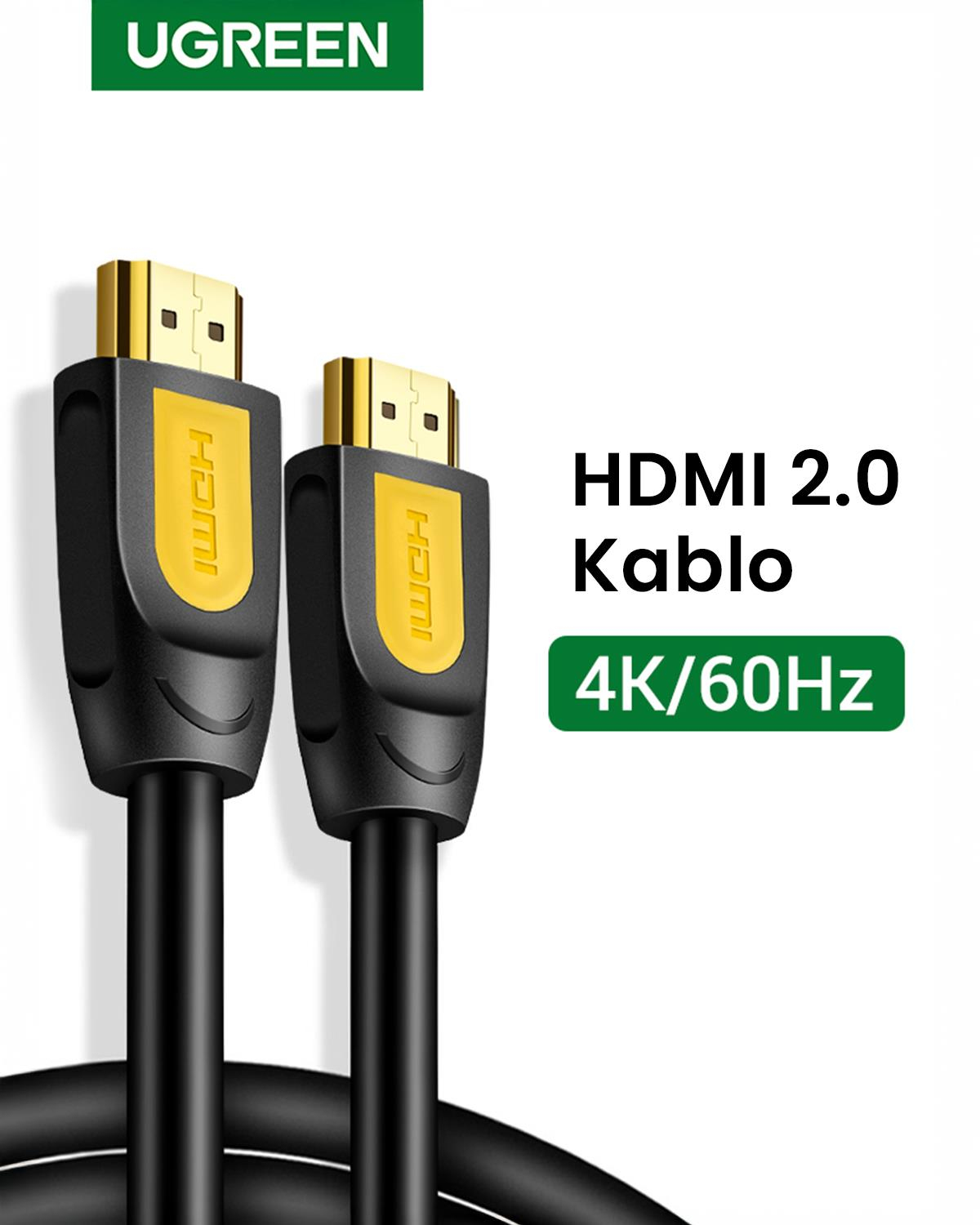 Ugreen 4K HDMI Kablo, 1.5 Metre, Siyah