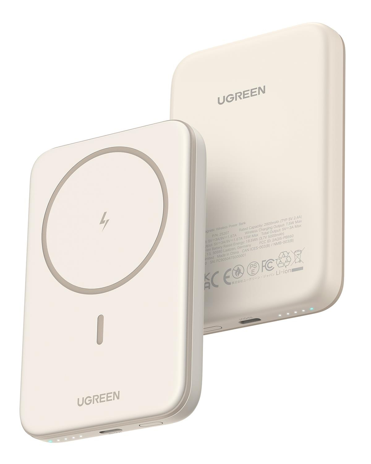 UGREEN 5.000 mAh MagSafe 15W Wireless Powerbank Be